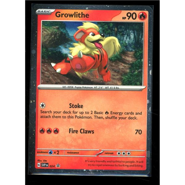 Pokemon Growlithe - SVP024 - Pokemon Scarlet & Violet Promo Ultra Rare Holo