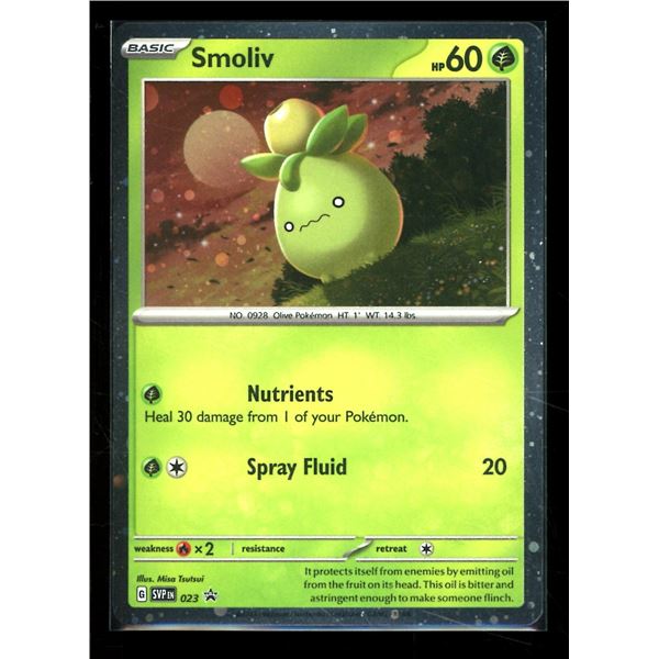 Pokemon Smoliv - SVP023 - Pokemon Scarlet & Violet Promo Ultra Rare Holo Card