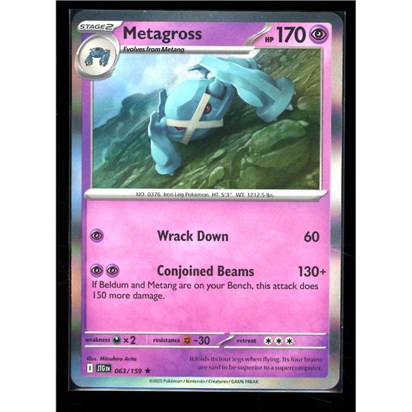 Pokemon Metagross 063/159 Holo Rare Journey Together