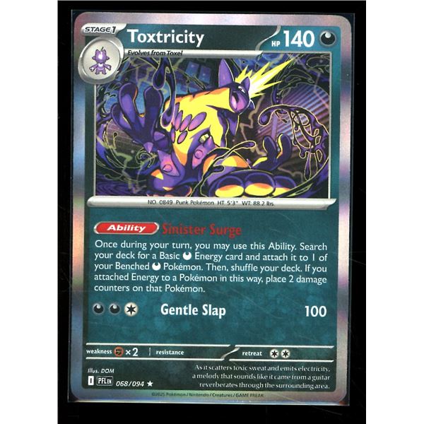 Pokemon Toxtricity 068/094 Holo Rare Phantasmal Flames
