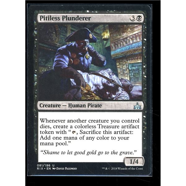 Magic the Gathering Pitiless Plunderer Rivals of Ixalan