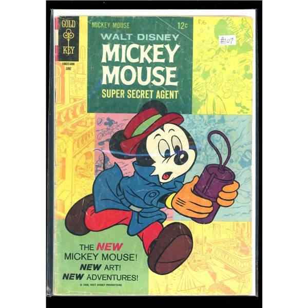 Gold Key Walt Disney Mickey Mouse Super Secret Agent #107