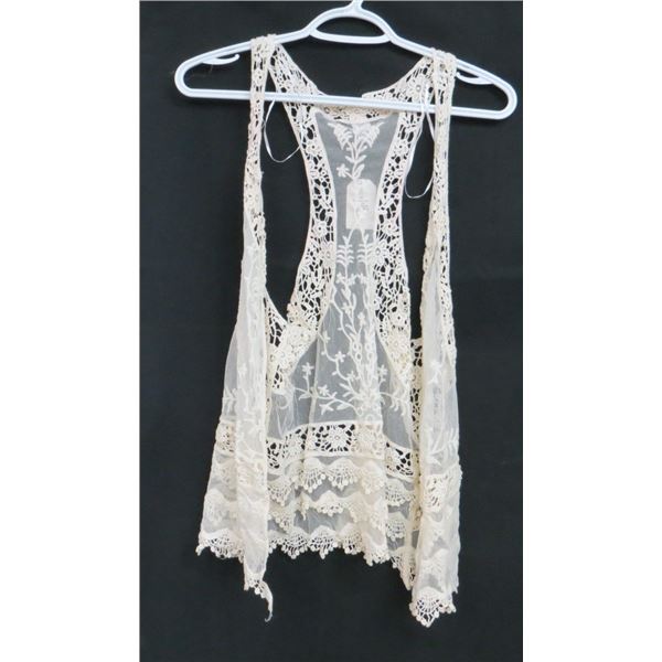 New Streetwear Society Crochet Vest Size Small