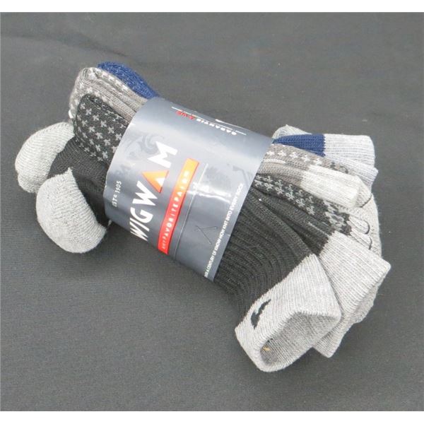 New Wigwam Men's Socks 3 Pack Size Large 9-12 Retails $29.99