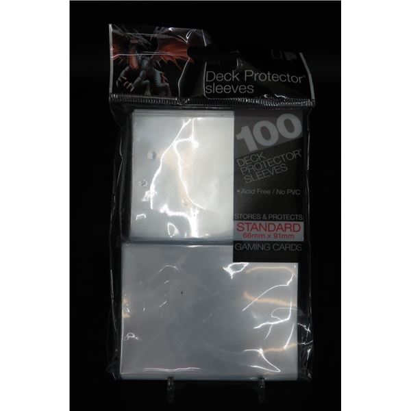 New Ultra Pro Standard Gaming Sleeves Pack of 100 Clear Sleeves