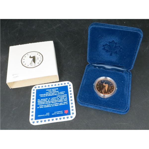 Royal Canadian Mint 1987 Loonie Proof Dollar Coin With Case