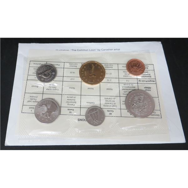 Royal Canadian Mint 1996 Uncirculated 6 Coin Set