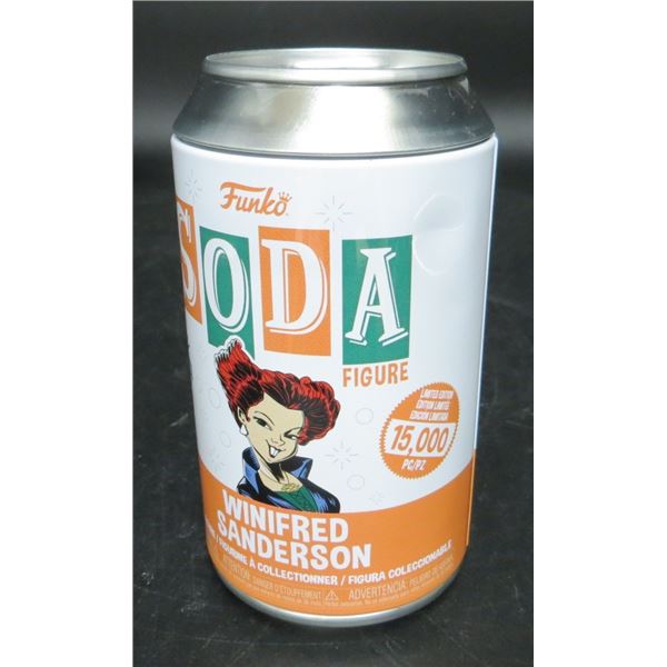 Funko Soda Winifred Sanderson Glow CHASE Limited Edition Exclusive Figure with Can /2500 BV $60