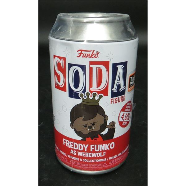 Funko Soda Freddy Funko As Werewolf Limited Edition Exclusive Figure with Can FACTORY SEALED