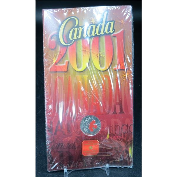 RCM 2001 Canada Day 25 Cent Coloured Coin