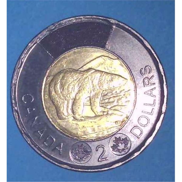2022 Canadian Black Ring Toonie Honoring Queen Elizabeth