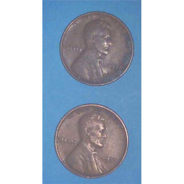 2x USA Wheat Pennies 1931