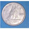 Image 1 : 1956 Canadian Silver 10 Cent Coin