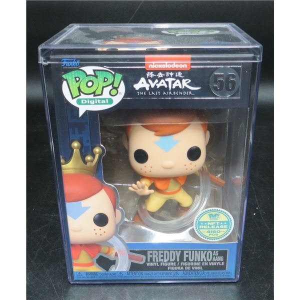 New Funko Pop NFT Avatar The Last Airbender Freddy Funko as Aang #56 With Hard Case BV $250