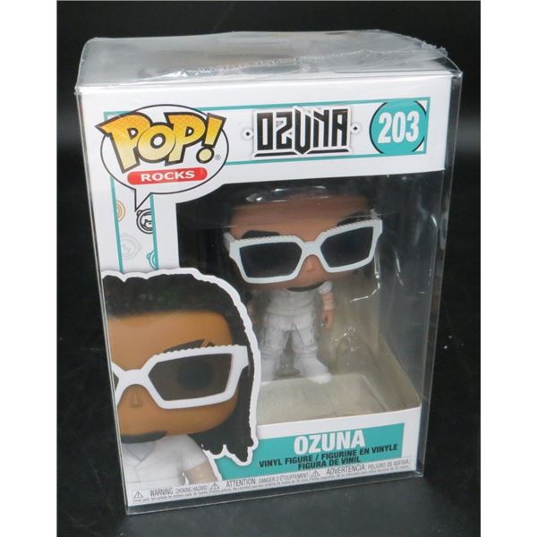 New Funko Pop Rocks Ozuna #203 with soft case