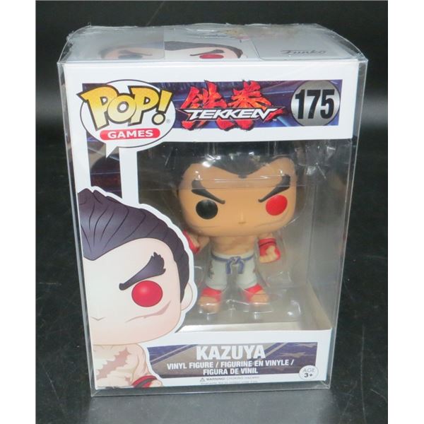 New Funko Pop Tekken Kazuya #175 with soft protector BV $70