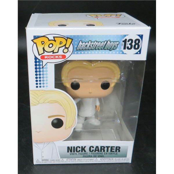 New Funko Pop Backstreet Boys Nick Carter #138 BV $145 with soft protector
