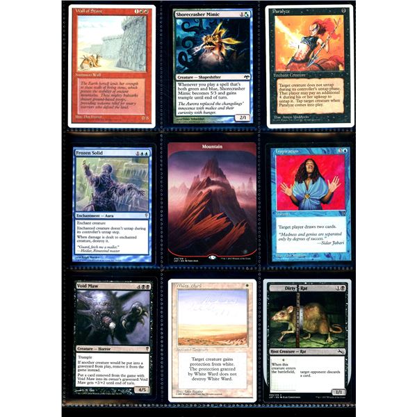 Lot Of 9 Various Magic The Gathering Cards Various Sets & Colors