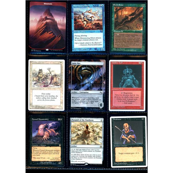 Lot Of 9 Various Magic The Gathering Cards Various Sets & Colors