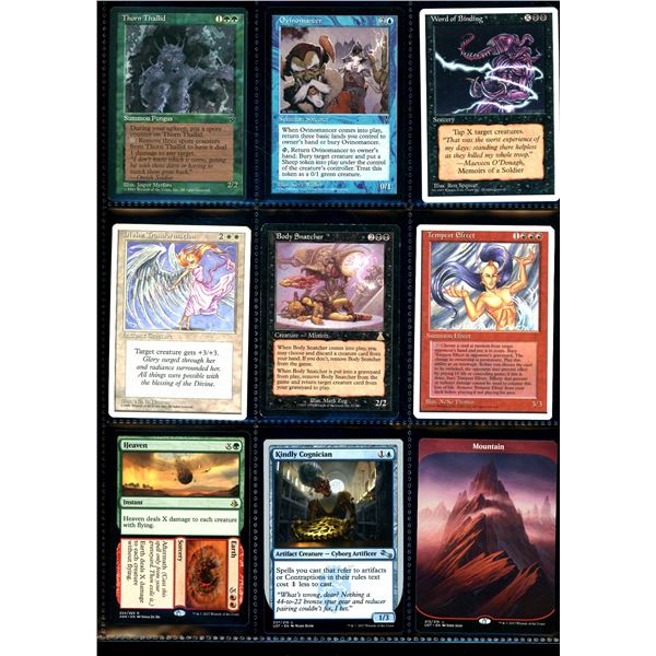 Lot Of 9 Various Magic The Gathering Cards Various Sets & Colors