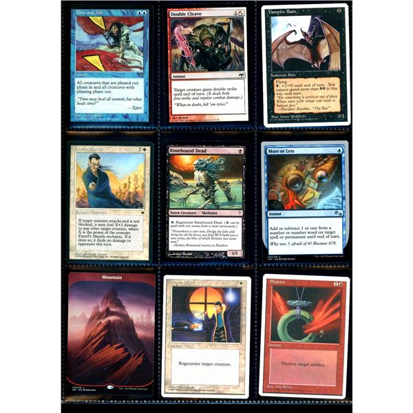Lot Of 9 Various Magic The Gathering Cards Various Sets & Colors
