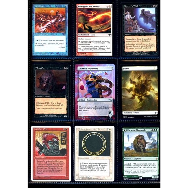 Lot Of 9 Various Magic The Gathering Cards Various Sets & Colors
