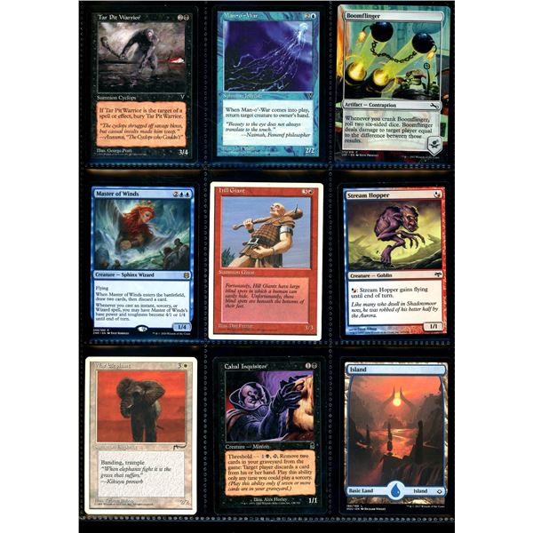 Lot Of 9 Various Magic The Gathering Cards Various Sets & Colors