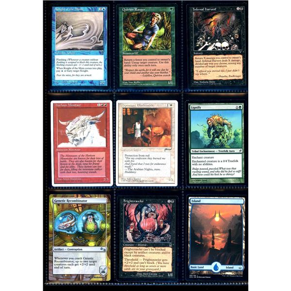 Lot Of 9 Various Magic The Gathering Cards Various Sets & Colors
