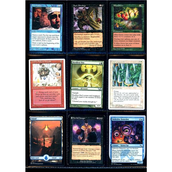 Lot Of 9 Various Magic The Gathering Cards Various Sets & Colors