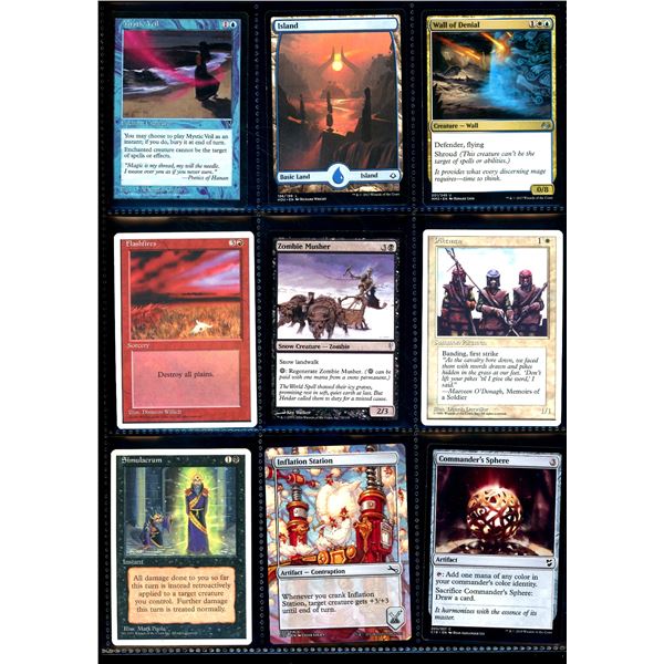 Lot Of 9 Various Magic The Gathering Cards Various Sets & Colors