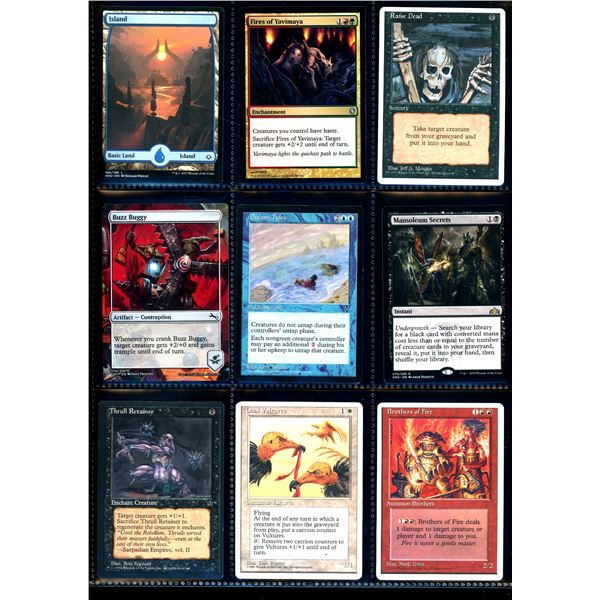 Lot Of 9 Various Magic The Gathering Cards Various Sets & Colors