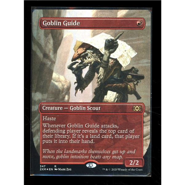 Magic the Gathering Goblin Guide FOIL Double Masters Alternate Art Borderless
