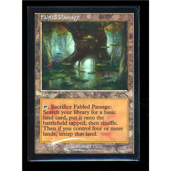 Magic the Gathering Fabled Passage FOIL Retro Frame Wizards Play Network 2021