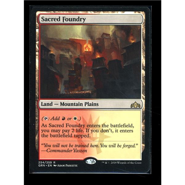 Magic the Gathering Sacred Foundry Guilds of Ravnica