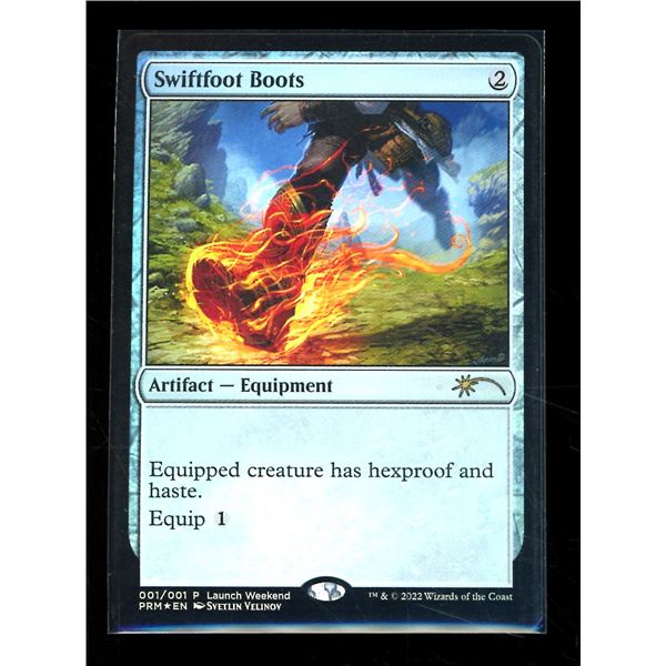 Magic the Gathering Swiftfoot Boots FOIL Wizards Play Network 2022