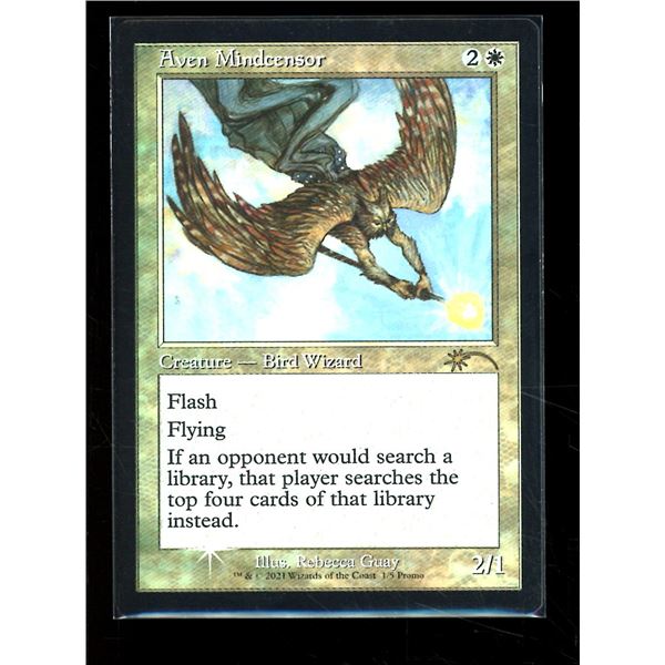 Magic the Gathering Aven Mindcensor FOIL Retro Frame Love Your LGS 2021