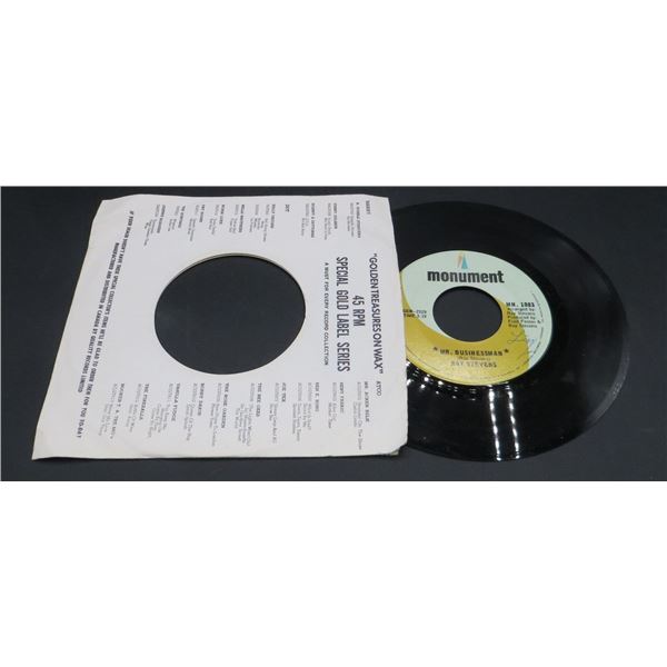 Ray Stevens Mr. Businessman / Face The Music 45 rpm Record