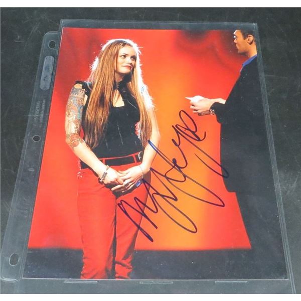 Megan Joy Autographed 8x10 Photo with Ryan Seacrest