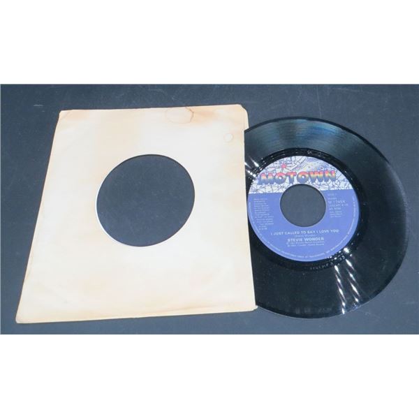 Steve Wonder I Just Called To Say I Love You 45 RPM Record