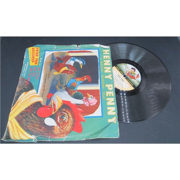 Peter Pan Records Henny Penny A Musical Nursery Tale 78 RPM
