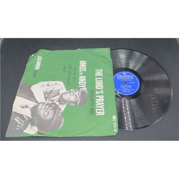 Amos 'N' Andy The Lord's Prayer / Little Bitty Baby w/Picture sleeve 78 RPM