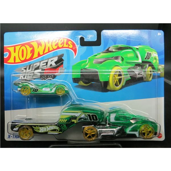 2023 Hot Wheels Super Rigs X-Trayn with High Tech Missel Car