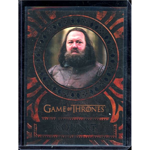 2017 Rittenhouse Game of Thrones Valyrian Steel Laser Cuts #LC13 King Robert Baratheon