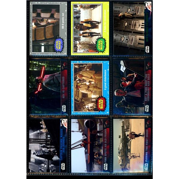 Lot of 9 Various Star Wars Collector Cards Including Inserts & Chrome Cards
