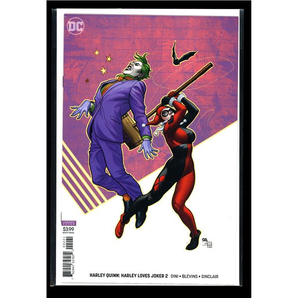 DC Harley Quinn: Harley Loves Joker #2 variant Cover (new never read)