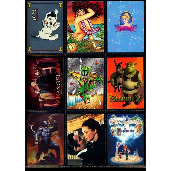 Lot of 9 Various Promo Cards Disney, TV & Movie Collector Cards