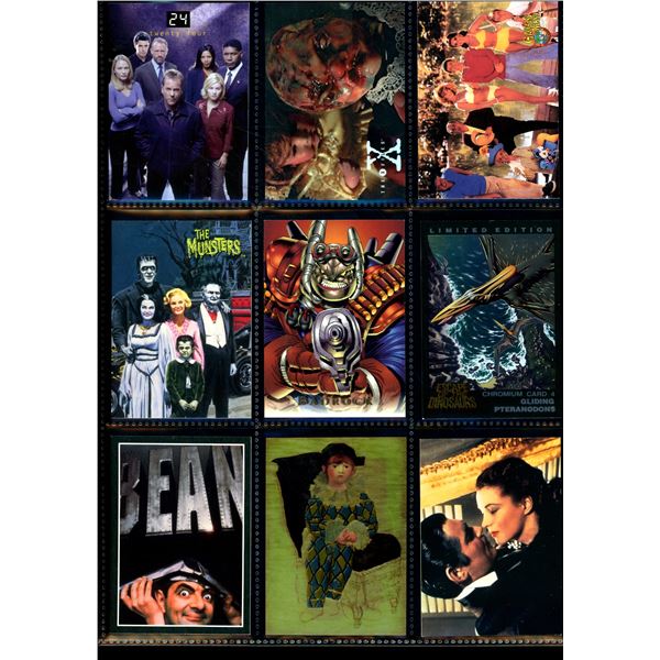 Lot of 9 Various Promo Cards Comic, TV & Movie Collector Cards