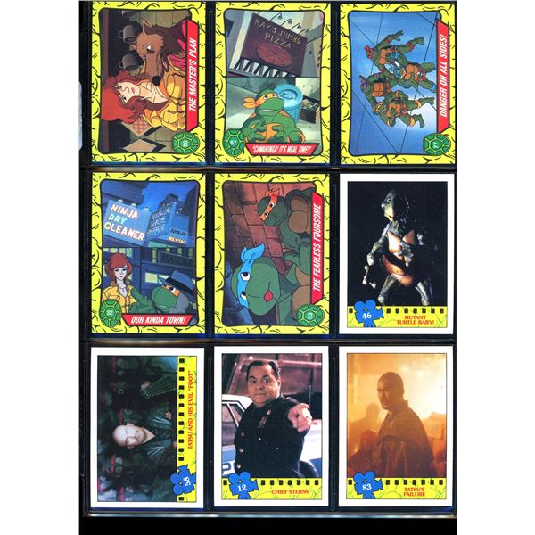 Lot Of 9 Various Teenage Mutant Ninja Turtles Collector Cards
