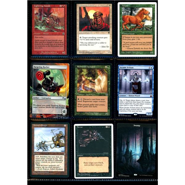 Lot Of 9 Various Magic The Gathering Cards Various Sets & Colors