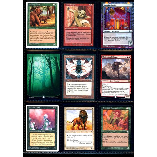 Lot Of 9 Various Magic The Gathering Cards Various Sets & Colors